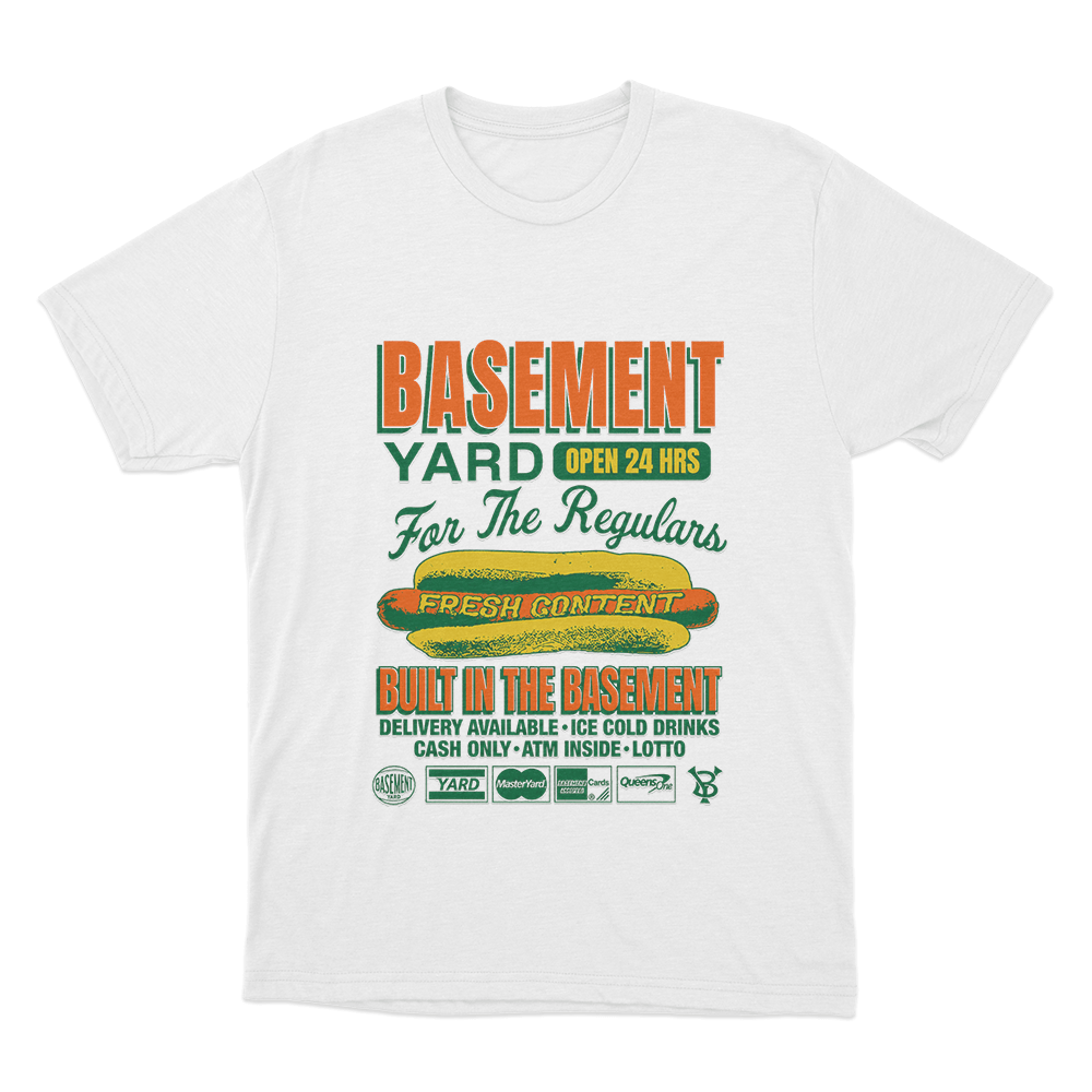 Basement Deli Unisex T Shirt White Basement Deli Unisex T Shirt White
