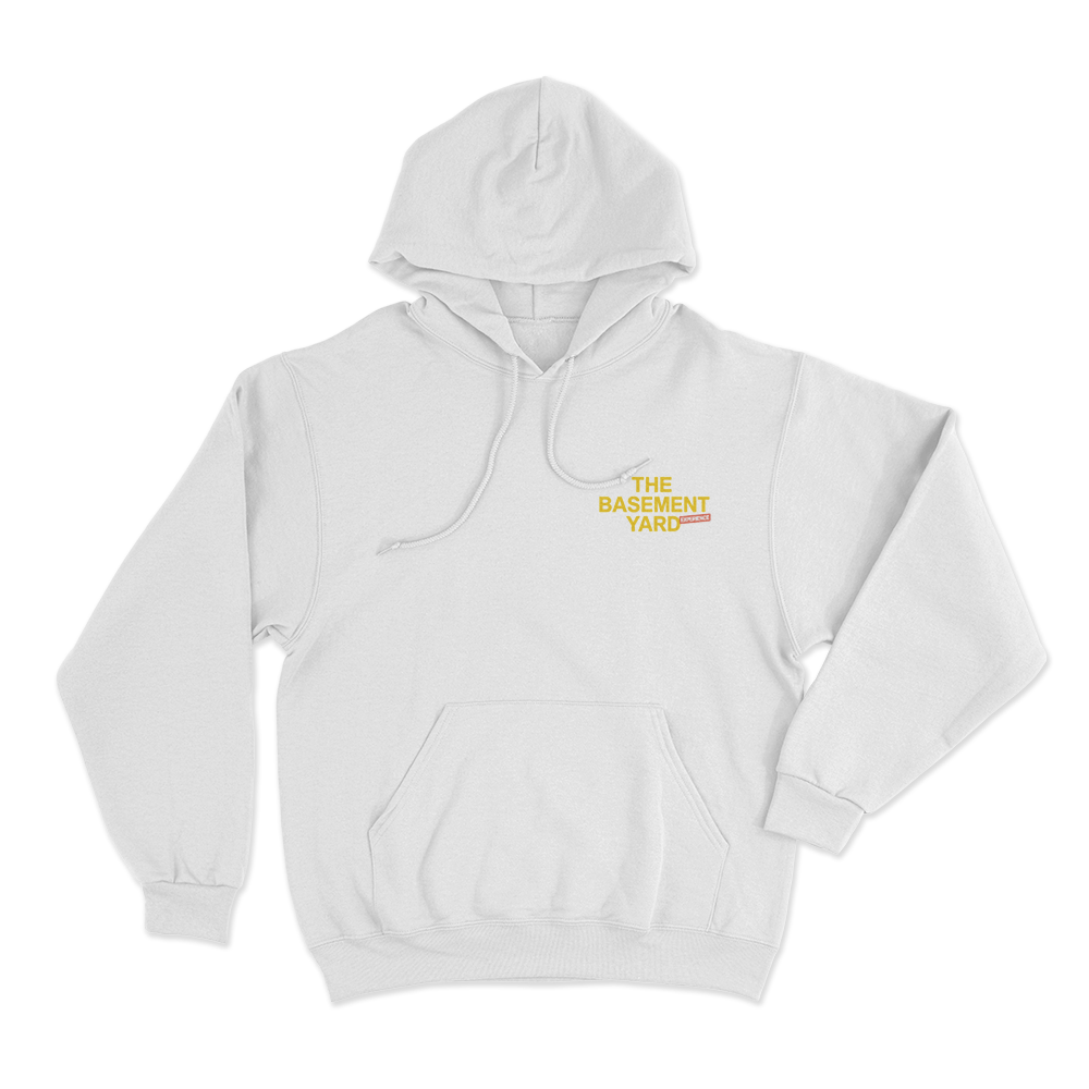 Basement Yard Experience Unisex Hoodie White Basement Yard Experience Unisex Hoodie White