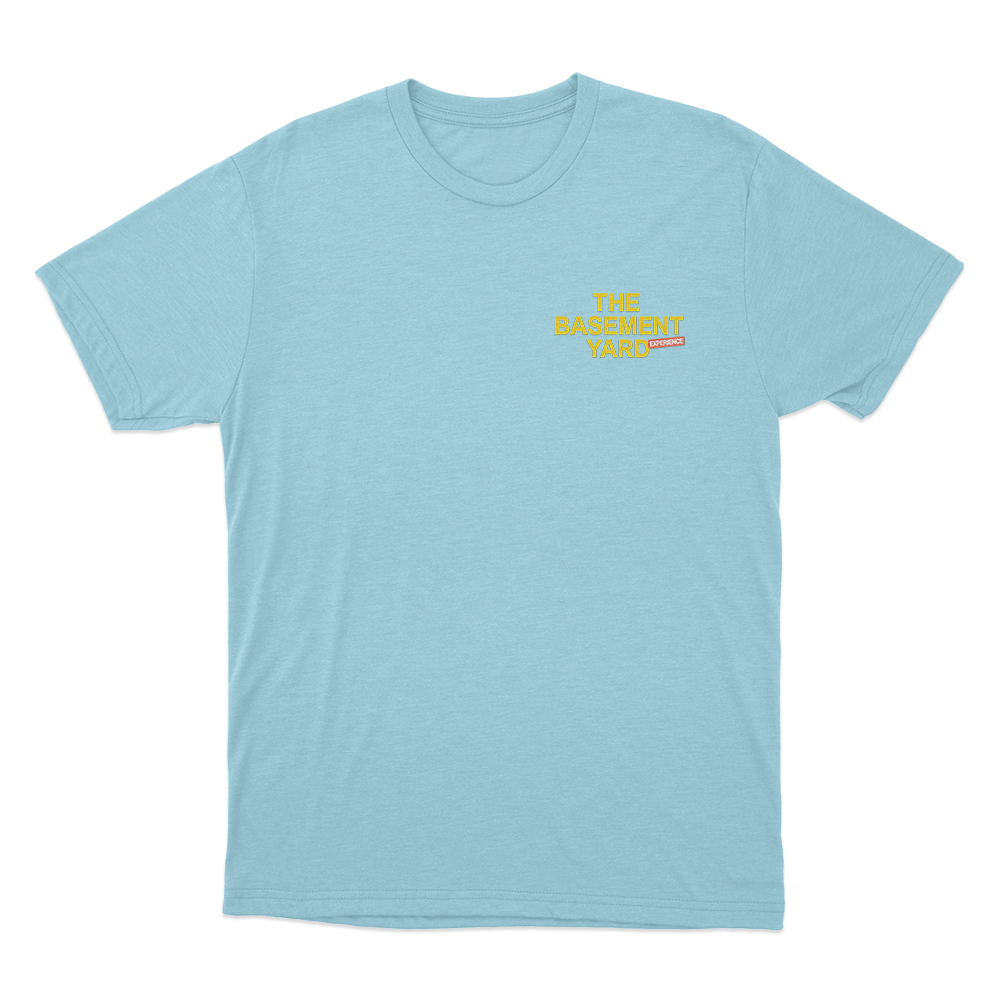 Basement Yard Experience Unisex T Shirt Sky Blue Basement Yard Experience Unisex T Shirt Sky Blue