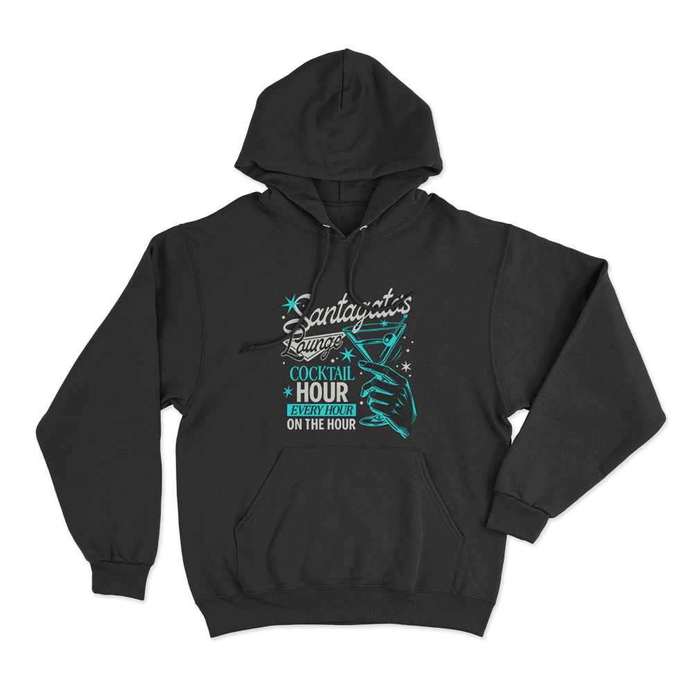 Santagato Lounge Unisex Hoodie Black Santagato Lounge Unisex Hoodie Black