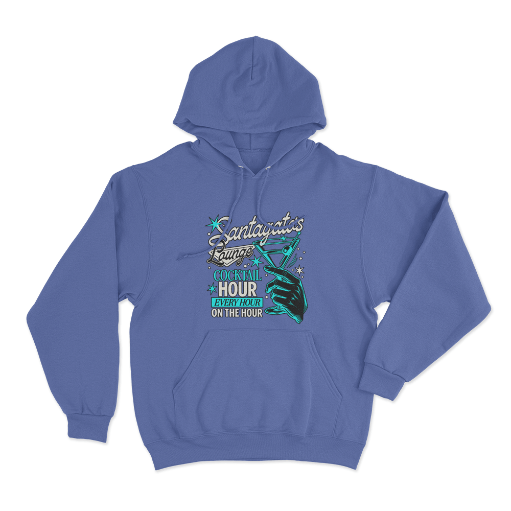 Santagato Lounge Unisex Hoodie Blue Santagato Lounge Unisex Hoodie Blue
