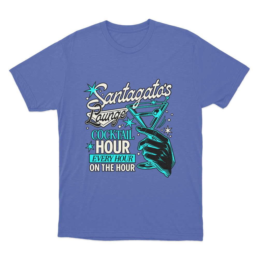Santagato Lounge Unisex T Shirt Blue Santagato Lounge Unisex T Shirt Blue