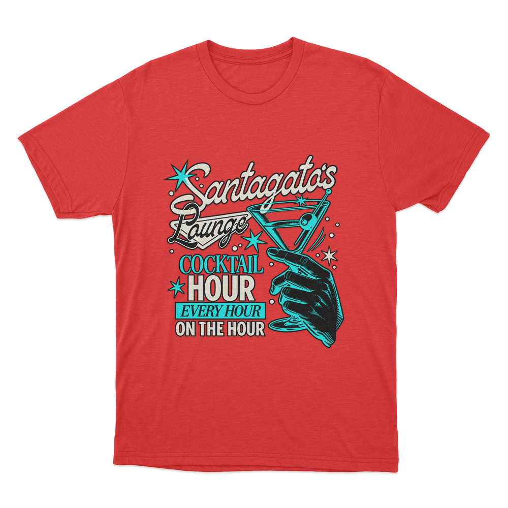 Santagato Lounge Unisex T Shirt Red Santagato Lounge Unisex T Shirt Red