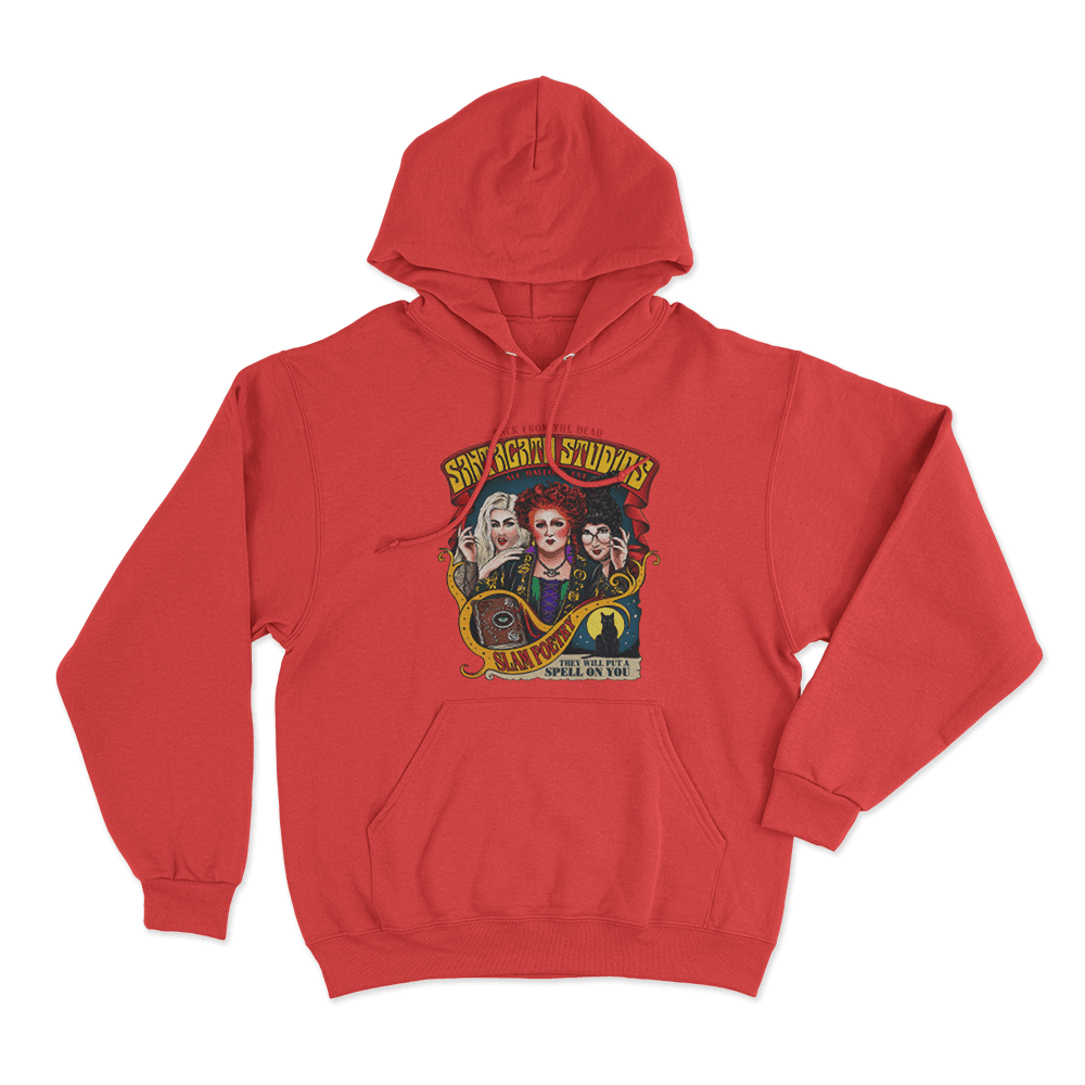 Santagato Studios All Hallows Eve Unisex Hoodie Red Santagato Studios All Hallows Eve Unisex Hoodie Red