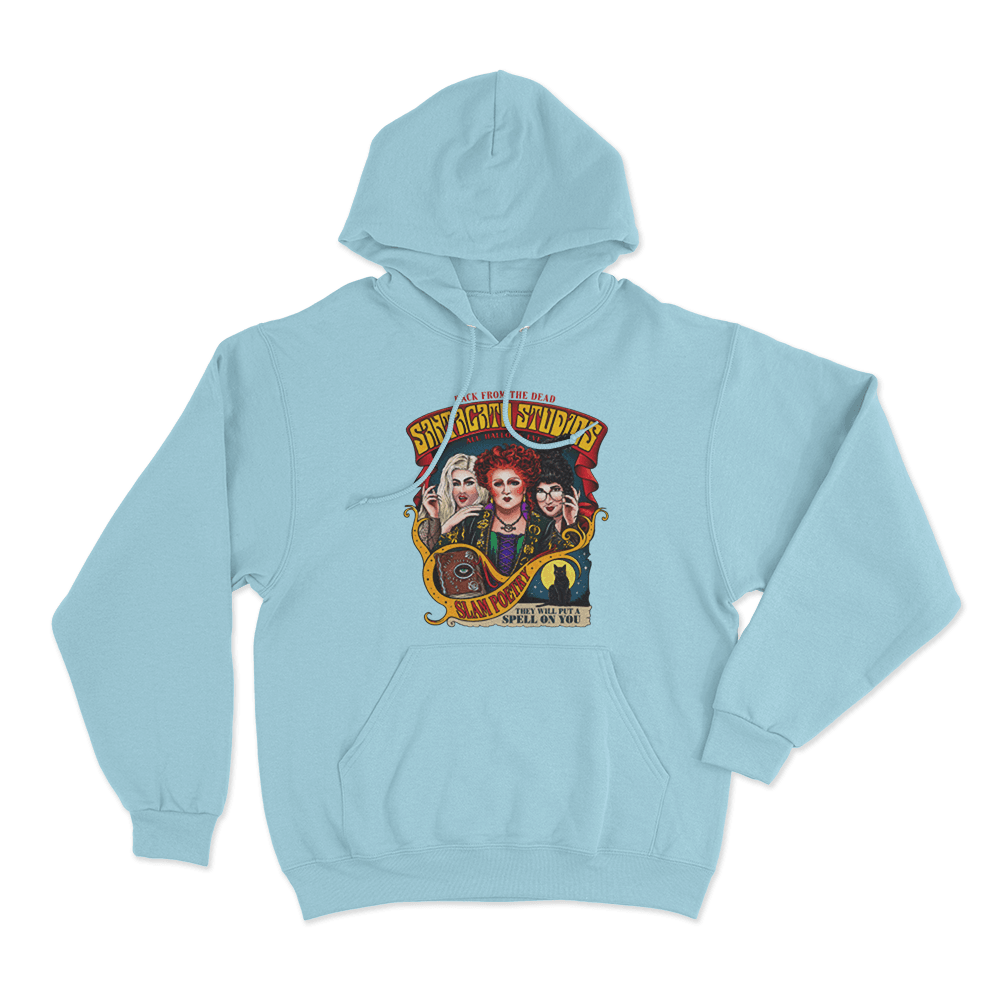 Santagato Studios All Hallows Eve Unisex Hoodie Sky Blue Santagato Studios All Hallows Eve Unisex Hoodie Sky Blue