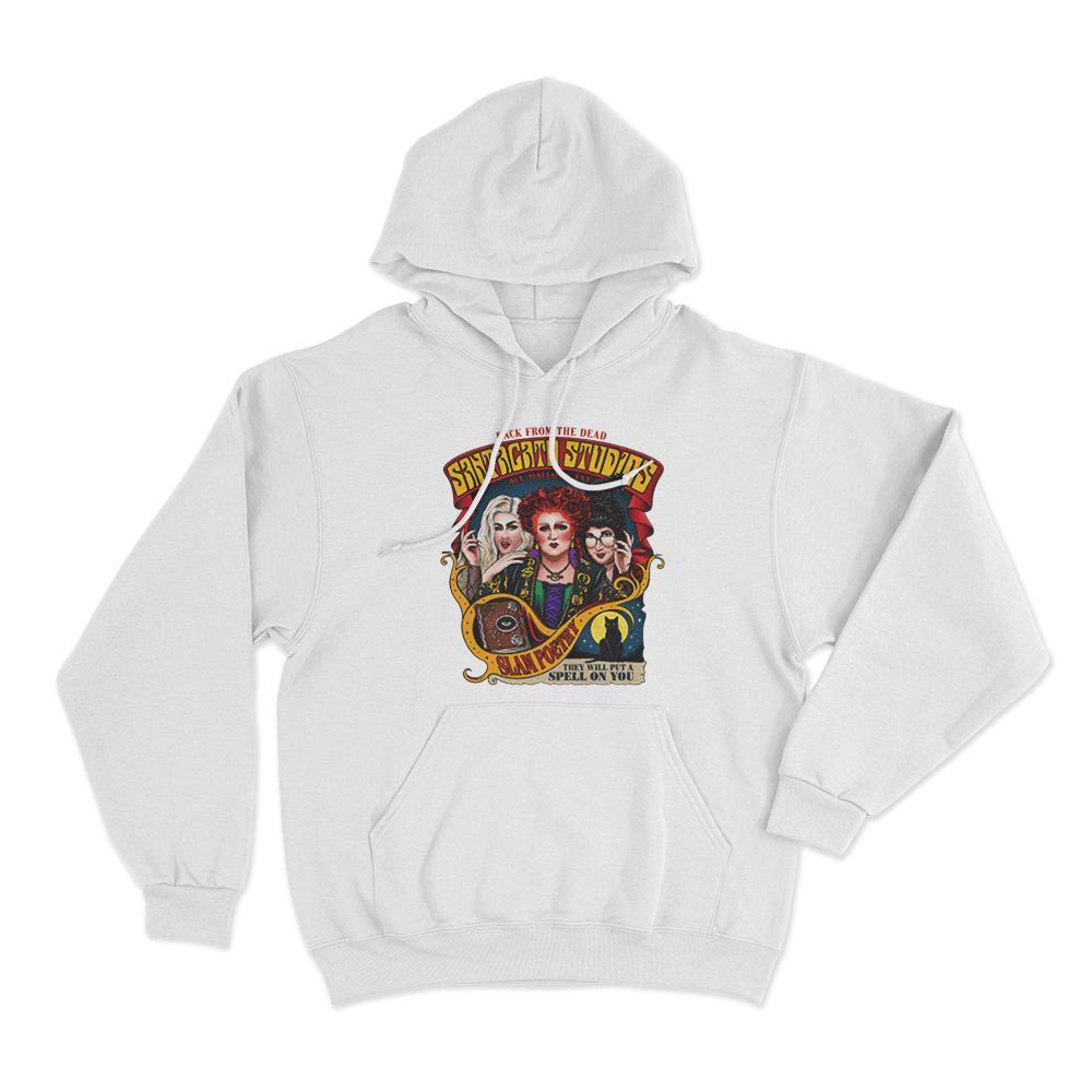 Santagato Studios All Hallows Eve Unisex Hoodie White Santagato Studios All Hallows Eve Unisex Hoodie White