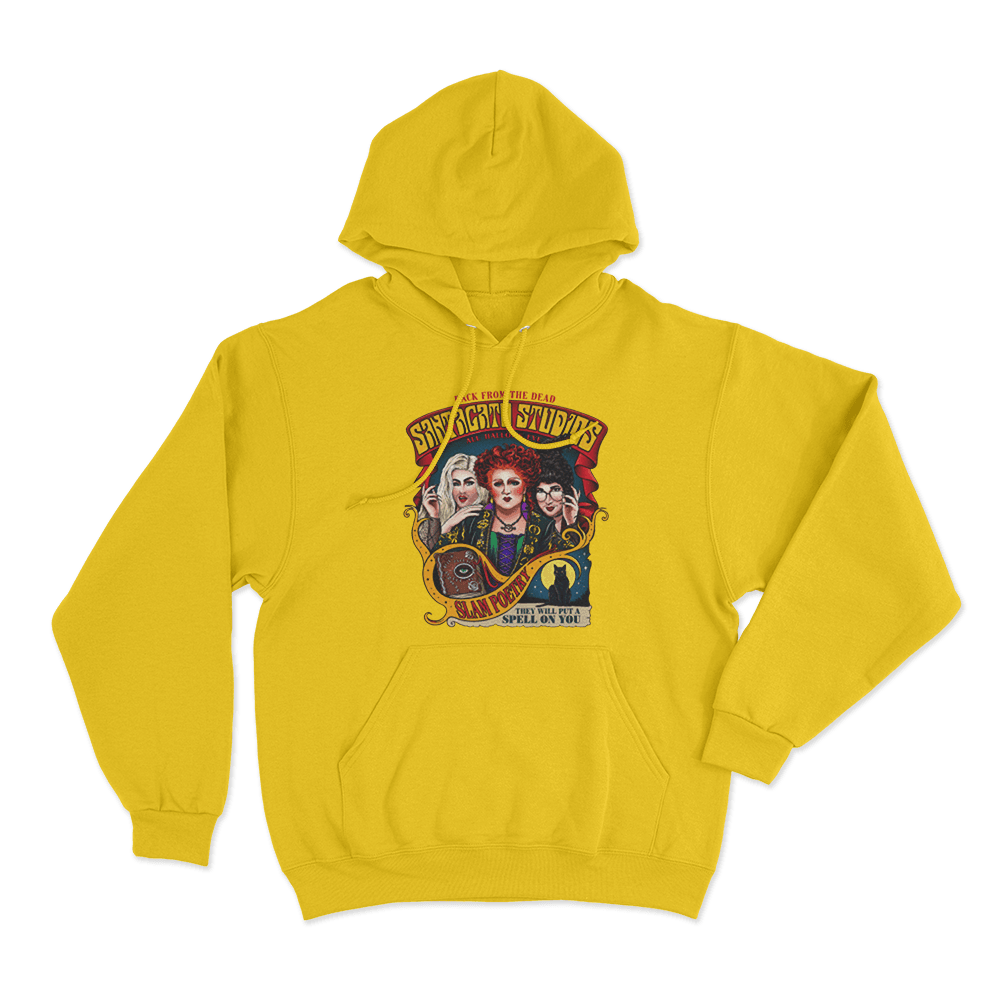 Santagato Studios All Hallows Eve Unisex Hoodie Yellow Santagato Studios All Hallows Eve Unisex Hoodie Yellow