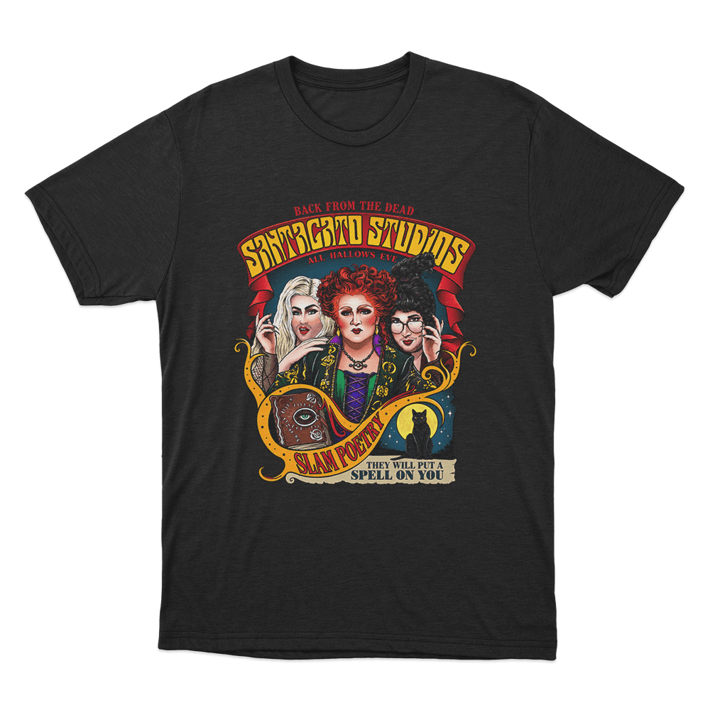 Santagato Studios All Hallows Eve Unisex T Shirt Black Santagato Studios All Hallows Eve Unisex T Shirt Black