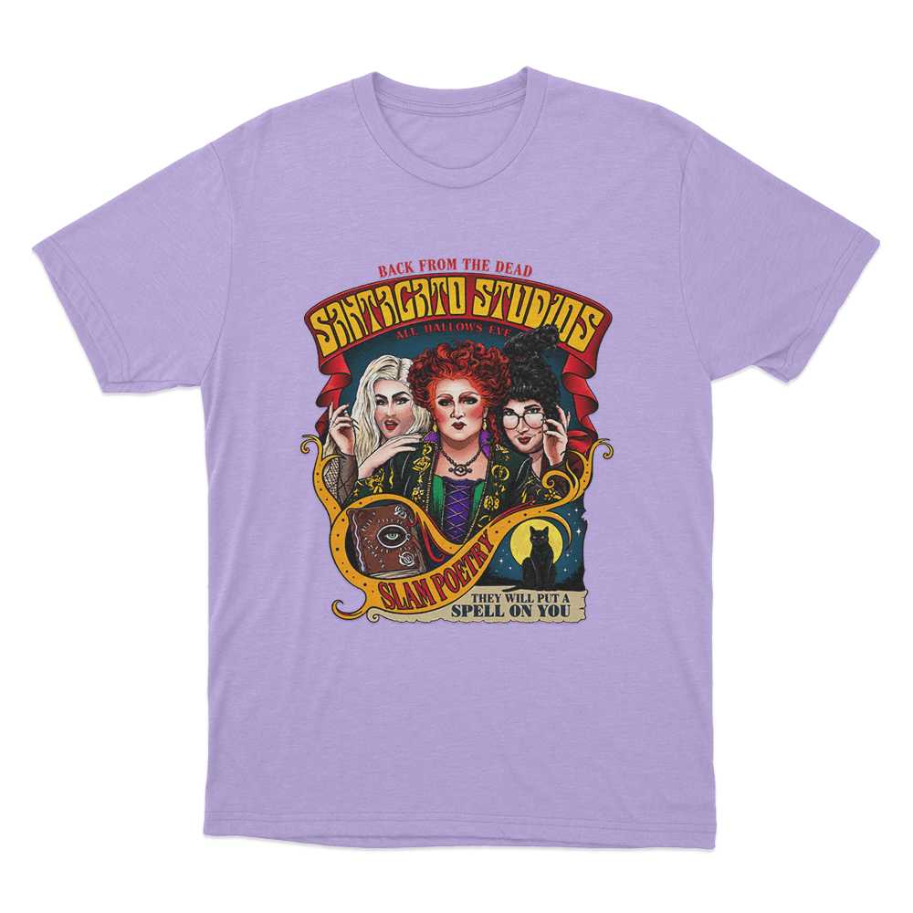 Santagato Studios All Hallows Eve Unisex T Shirt Purple Santagato Studios All Hallows Eve Unisex T Shirt Purple