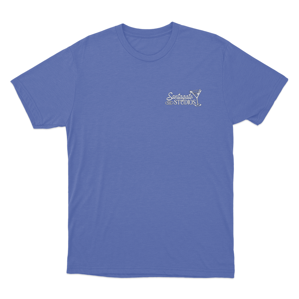 Santagato Studios Martini Logo Unisex T Shirt Blue Santagato Studios Martini Logo Unisex T Shirt Blue