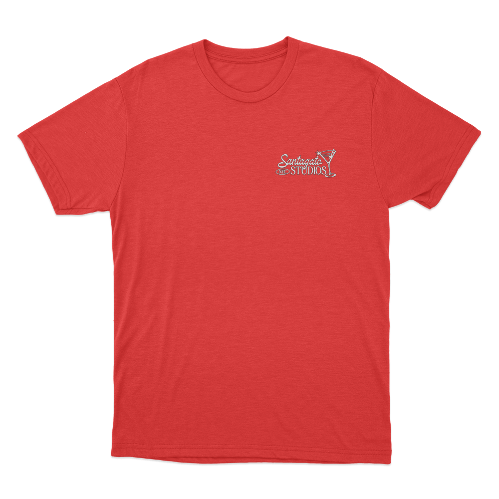 Santagato Studios Martini Logo Unisex T Shirt Red Santagato Studios Martini Logo Unisex T Shirt Red