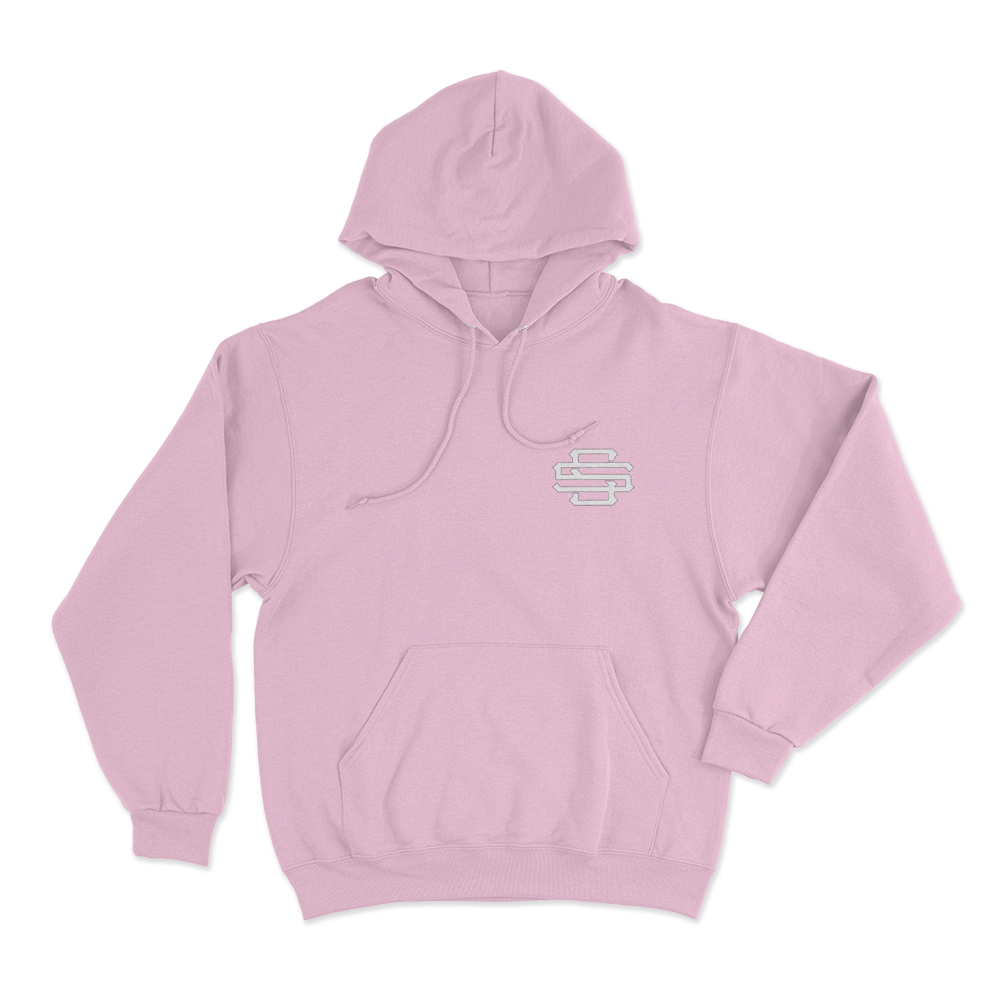 Santagato Studios Monogram Unisex Hoodie Pink Santagato Studios Monogram Unisex Hoodie Pink