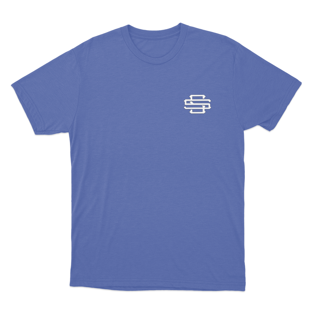 Santagato Studios Monogram Unisex T Shirt Blue Santagato Studios Monogram Unisex T Shirt Blue