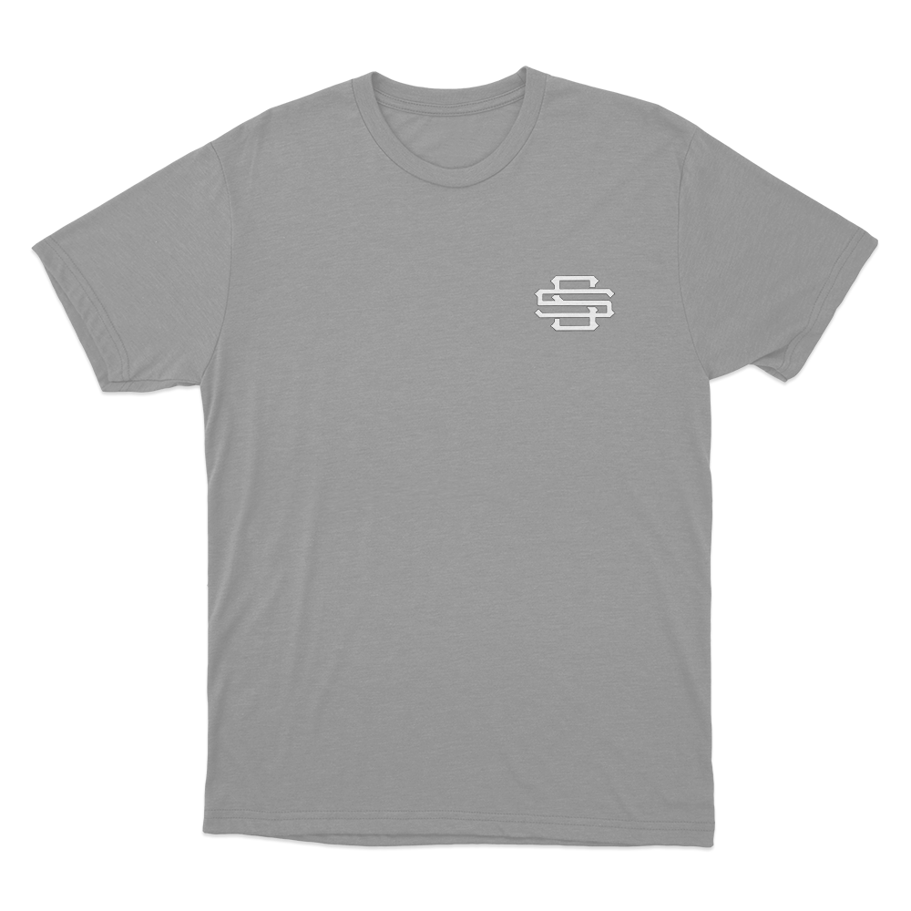 Santagato Studios Monogram Unisex T Shirt Grey Santagato Studios Monogram Unisex T Shirt Grey