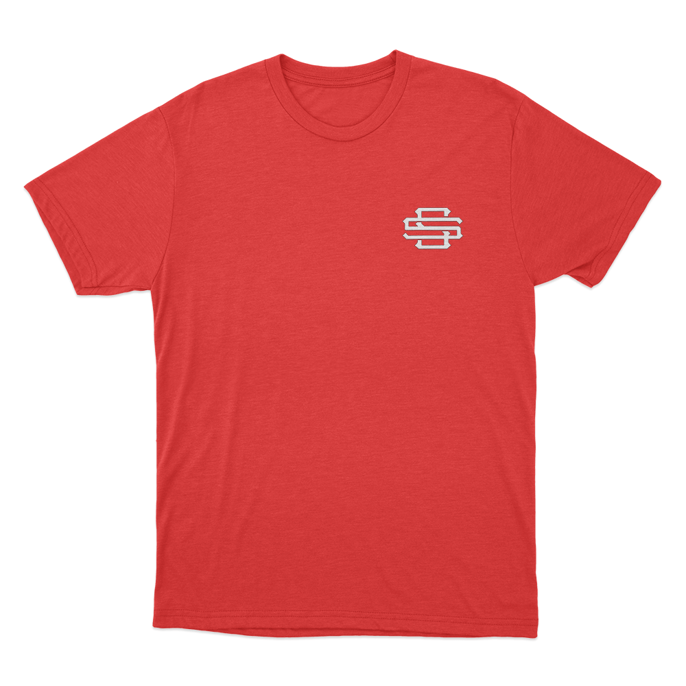 Santagato Studios Monogram Unisex T Shirt Red Santagato Studios Monogram Unisex T Shirt Red