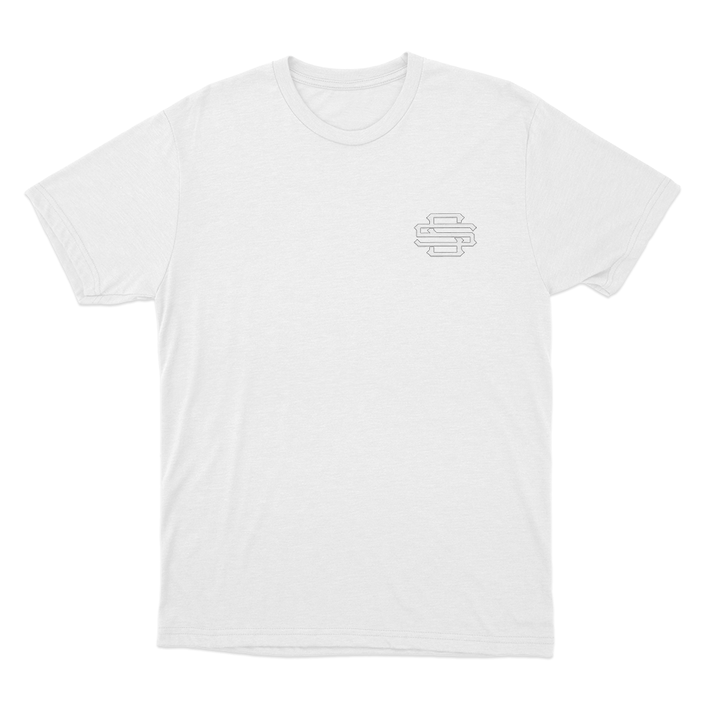Santagato Studios Monogram Unisex T Shirt White Santagato Studios Monogram Unisex T Shirt White
