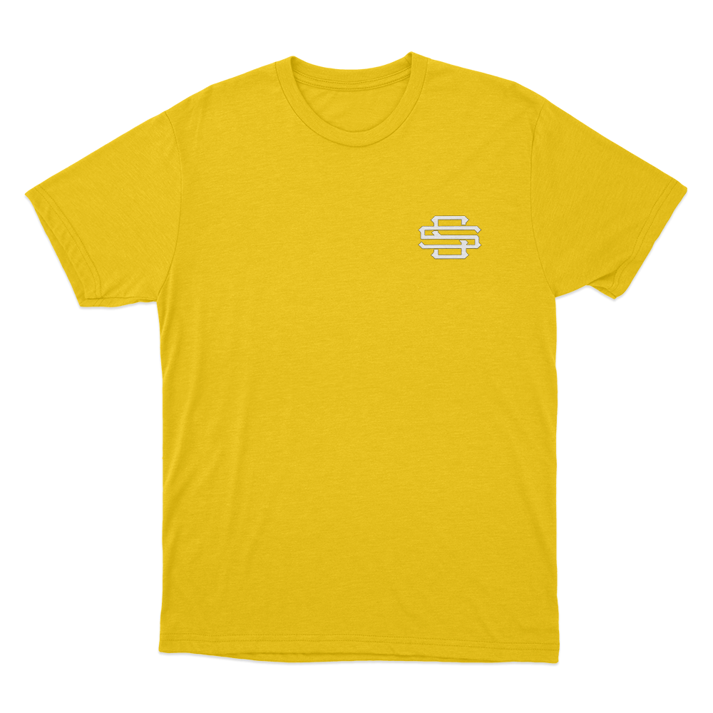 Santagato Studios Monogram Unisex T Shirt Yellow Santagato Studios Monogram Unisex T Shirt Yellow