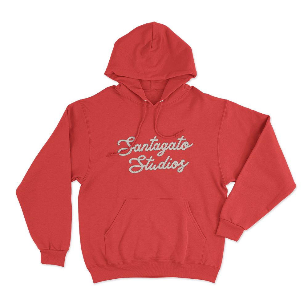 Santagato Studios Unisex Hoodie Red Santagato Studios Unisex Hoodie Red