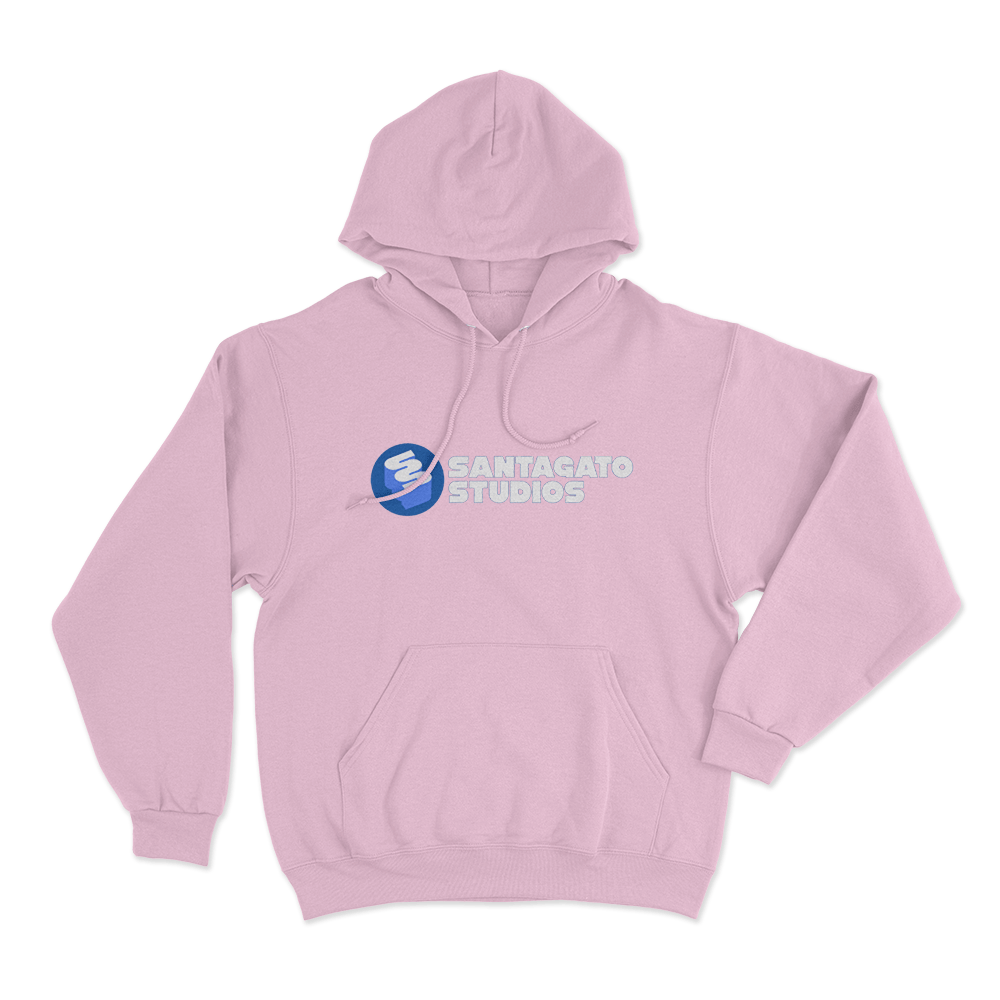 Santagato Studios Wordmark Logo Unisex Hoodie Pink Santagato Studios Wordmark Logo Unisex Hoodie Pink