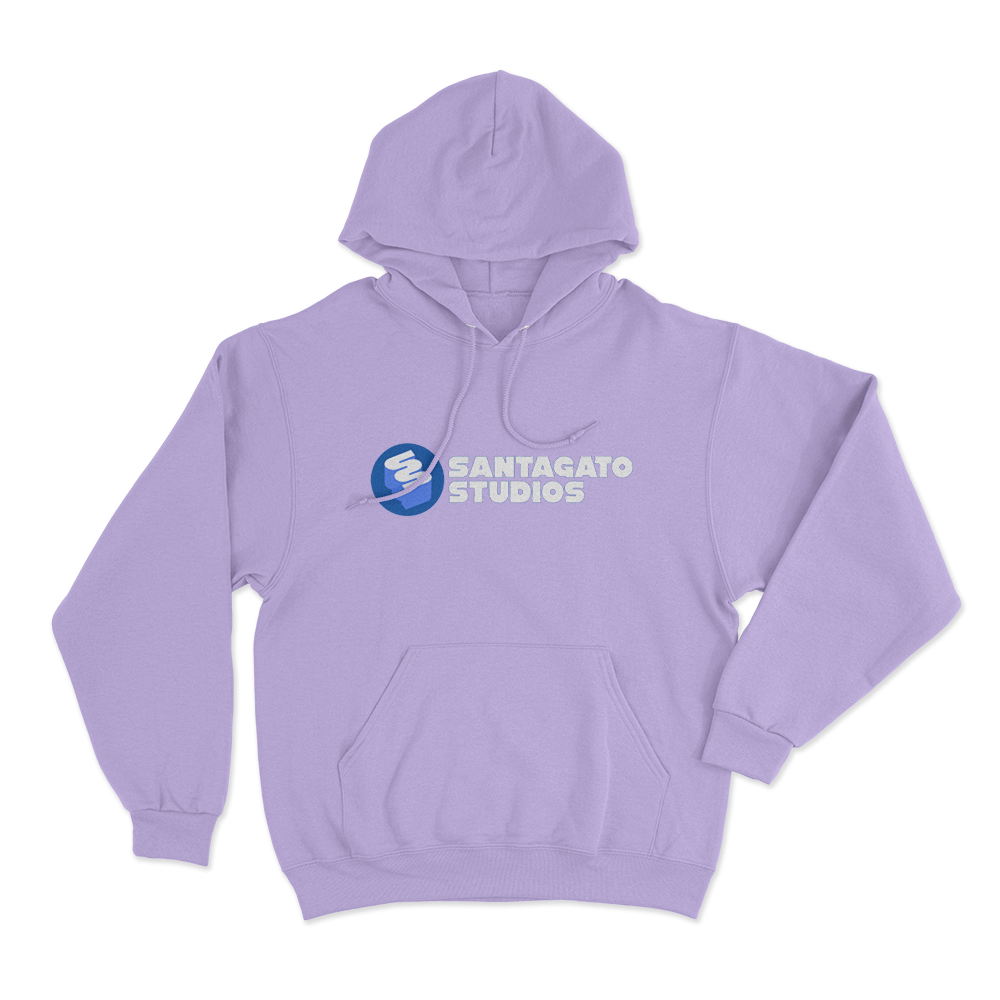 Santagato Studios Wordmark Logo Unisex Hoodie Purple Santagato Studios Wordmark Logo Unisex Hoodie Purple