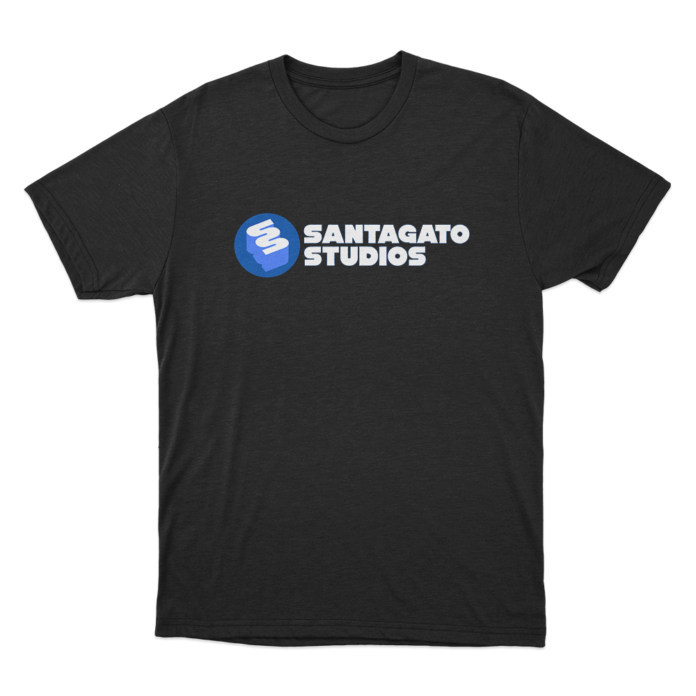Santagato Studios Wordmark Logo Unisex T Shirt Black Santagato Studios Wordmark Logo Unisex T Shirt Black