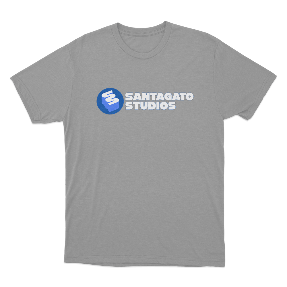Santagato Studios Wordmark Logo Unisex T Shirt Grey Santagato Studios Wordmark Logo Unisex T Shirt Grey