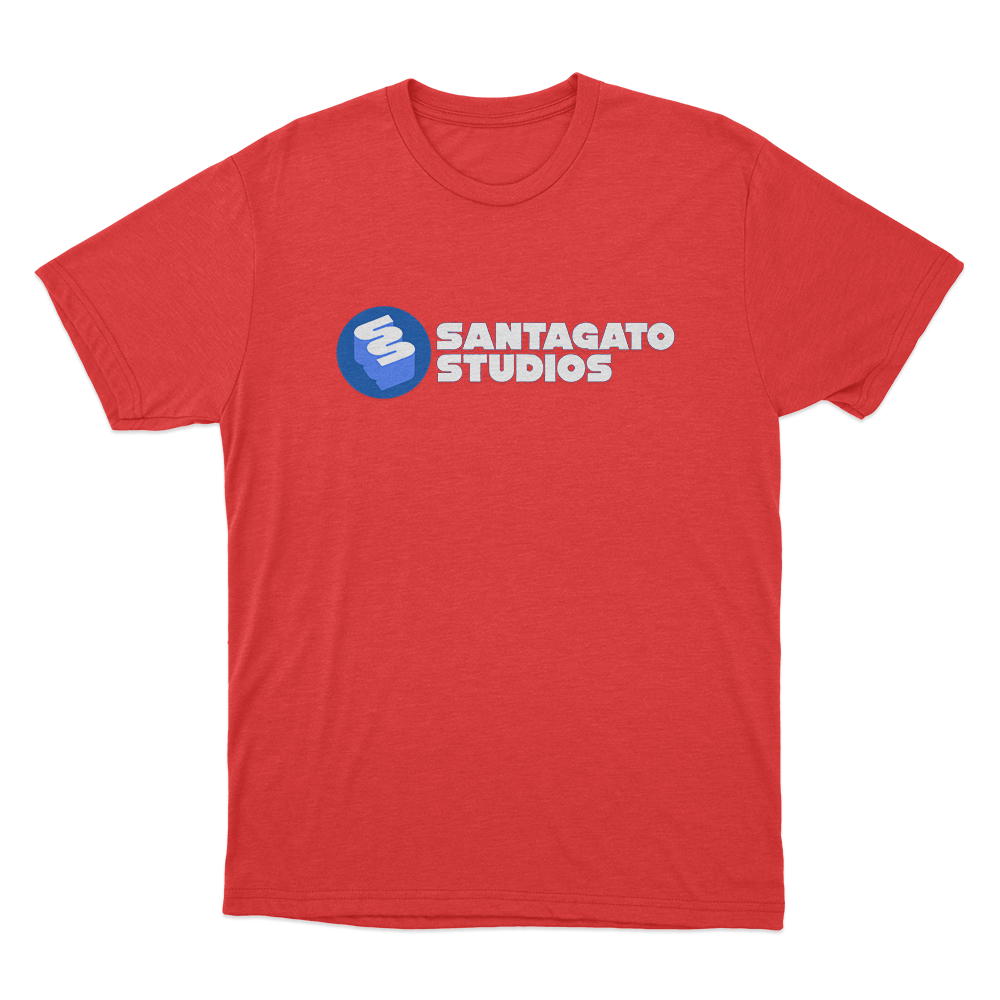 Santagato Studios Wordmark Logo Unisex T Shirt Red Santagato Studios Wordmark Logo Unisex T Shirt Red
