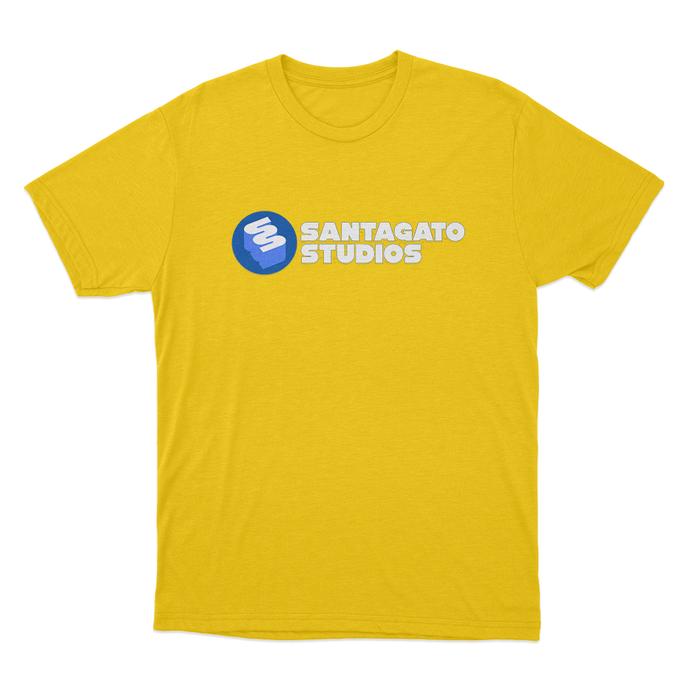 Santagato Studios Wordmark Logo Unisex T Shirt Yellow Santagato Studios Wordmark Logo Unisex T Shirt Yellow