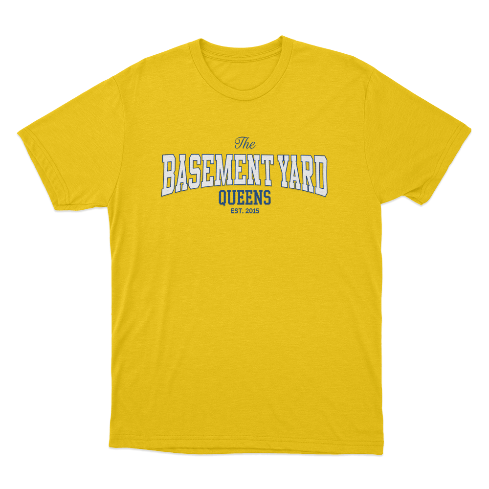 The Basement Yard Queens Est. 2015 Unisex T Shirt Yellow The Basement Yard Queens Est. 2015 Unisex T Shirt Yellow